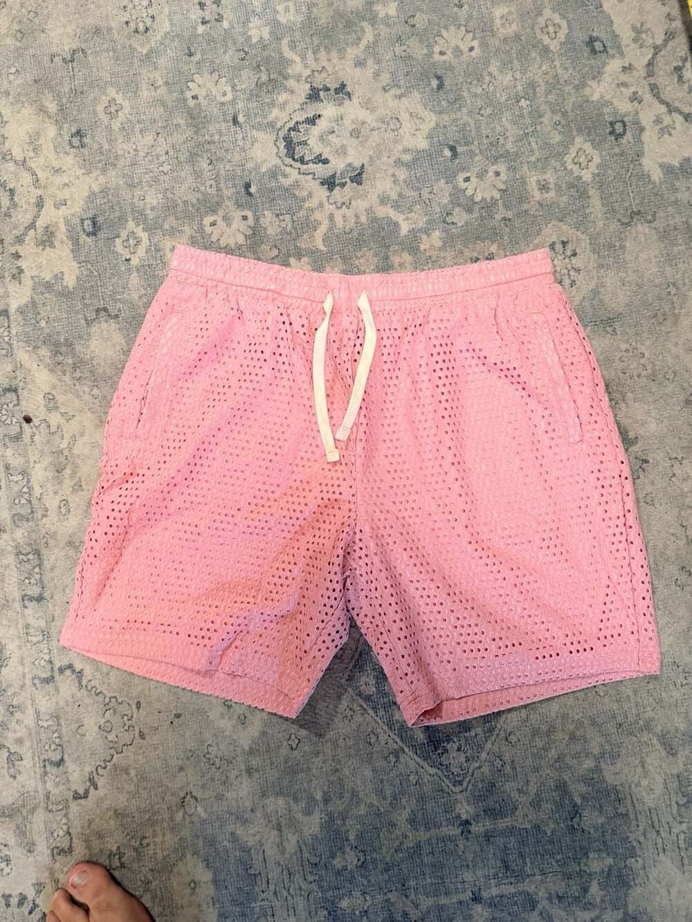 Reason Brand Micro Shorts - Textured Pink